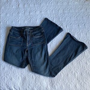 American Eagle Hi-Rise Artist Stretch Flare Jeans